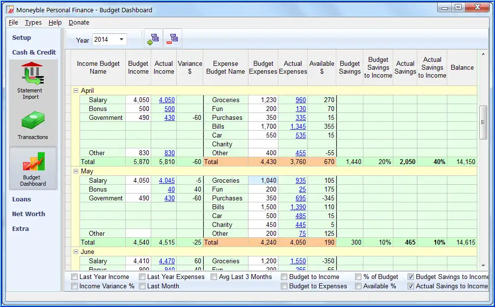 Download web tool or web app Moneyble Personal Finance