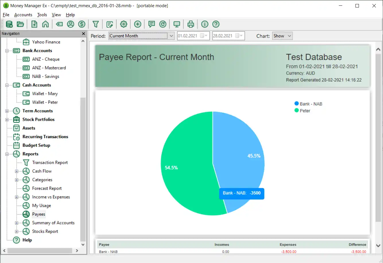 Scarica lo strumento web o l'app web Money Manager Ex