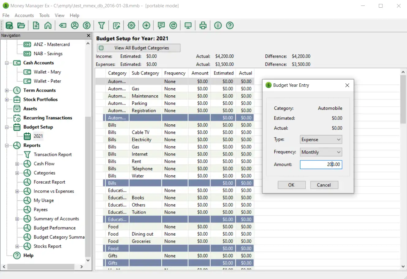 下载网络工具或网络应用程序 Money Manager Ex