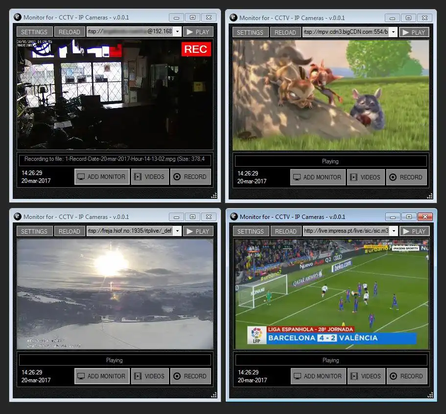 Download web tool or web app MONITOR (TV, Radio, IP-Cameras...)