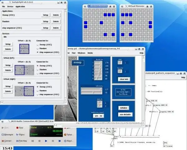 Scarica lo strumento web o l'app web monome.serial-pyio