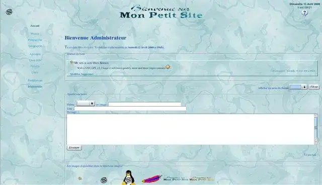 Download web tool or web app Mon petit site