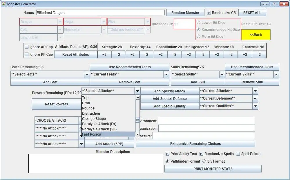 Download web tool or web app Monster Generator to run in Windows online over Linux online