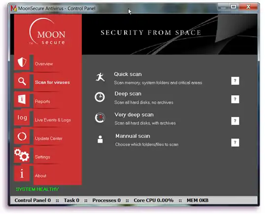 ດາວໂຫຼດເຄື່ອງມືເວັບ ຫຼືແອັບເວັບ Moon Secure Antivirus