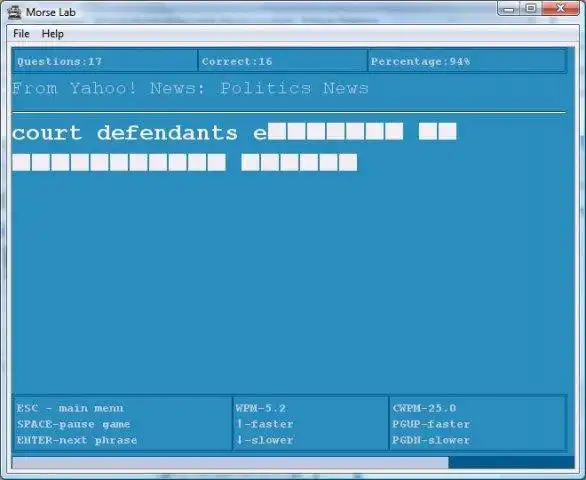 Scarica lo strumento Web o l'app Web MorseLab per l'esecuzione in Windows online su Linux online