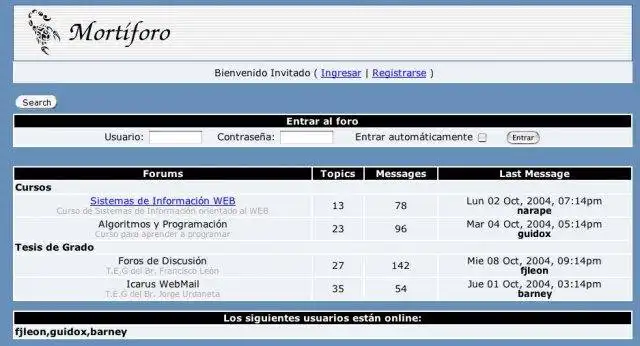 Download web tool or web app Mortíforo