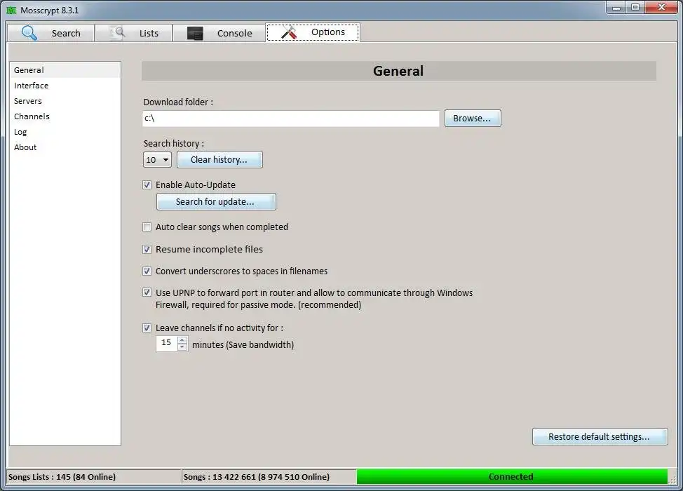 Download web tool or web app Mosscrypt