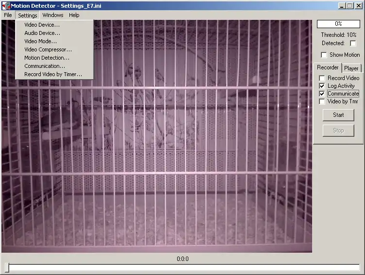 Download web tool or web app Motion Detector