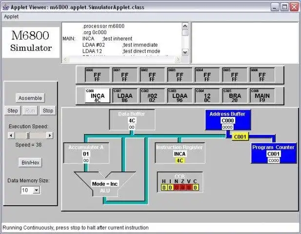 Завантажте веб-інструмент або веб-програму Motorola 6800 Simulator