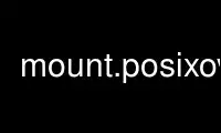 Run mount.posixovl in OnWorks free hosting provider over Ubuntu Online, Fedora Online, Windows online emulator or MAC OS online emulator