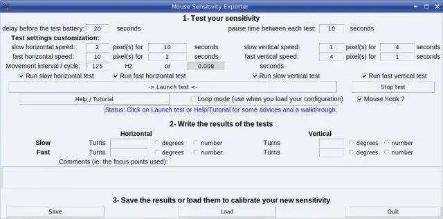 Download web tool or web app Mouse Sensitivity Exporter to run in Linux online