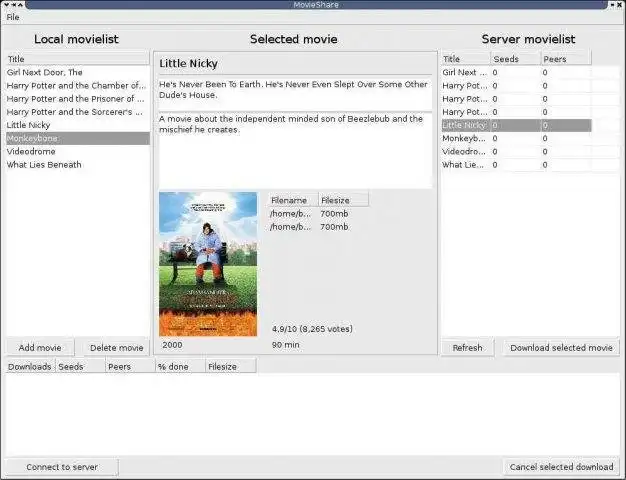 Download web tool or web app MovieShare