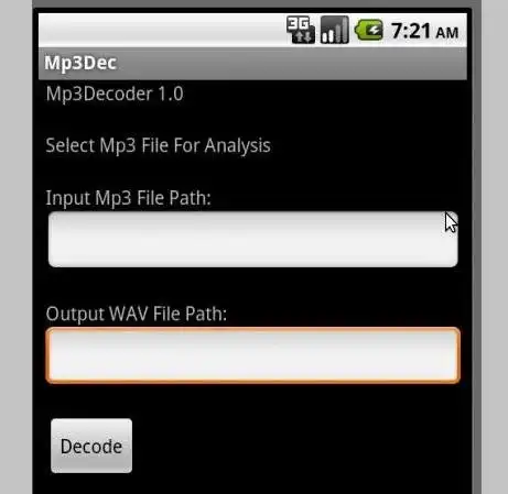 Download web tool or web app mp3decoder