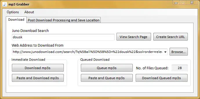 Download web tool or web app mp3 Grabber