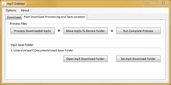 Download web tool or web app mp3 Grabber