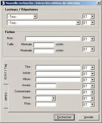 Download web tool or web app MP3 Index
