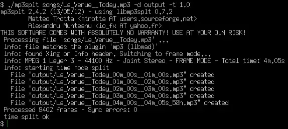 下载网络工具或网络应用程序 mp3splt