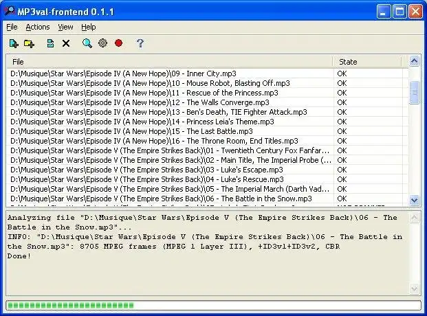 Download web tool or web app MP3val