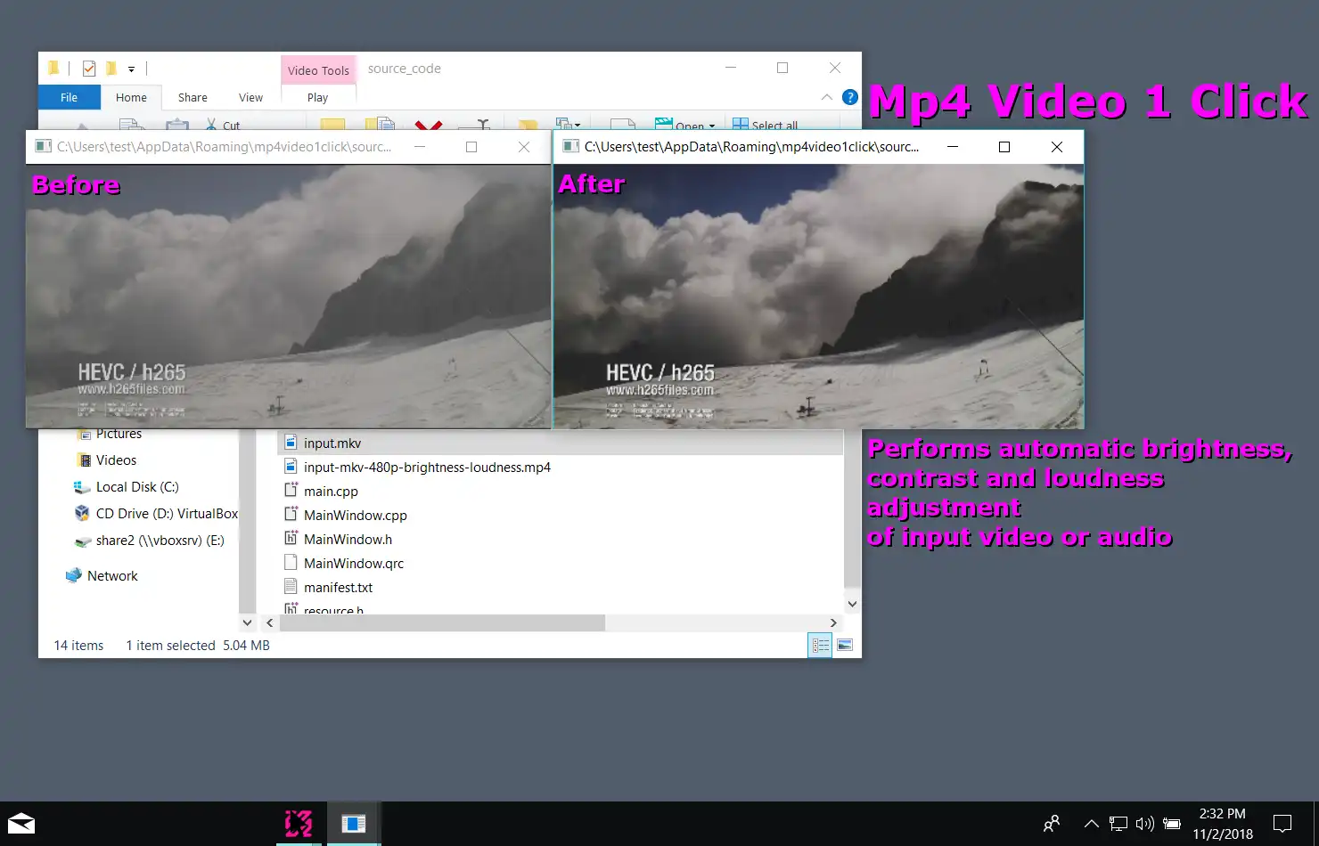 Baixe a ferramenta da web ou o aplicativo da web Mp4 Video 1 Clique em FFMPEG para Windows