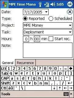 Download web tool or web app MPE Time Management