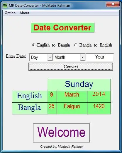 Download web tool or web app MR Date Converter