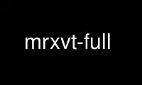 Запустите mrxvt-full в бесплатном хостинг-провайдере OnWorks через Ubuntu Online, Fedora Online, онлайн-эмулятор Windows или онлайн-эмулятор MAC OS