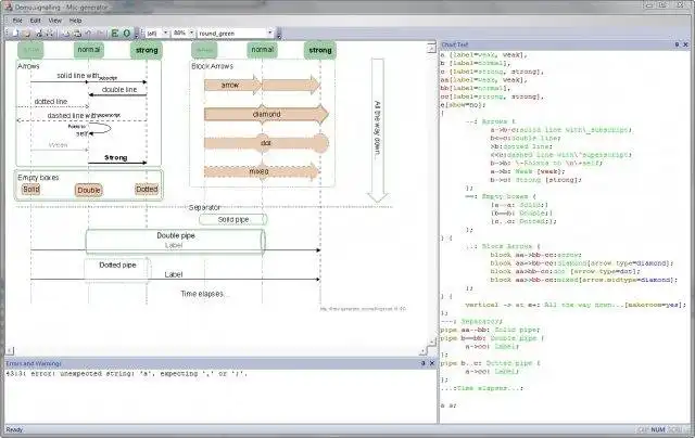 Загрузите веб-инструмент или веб-приложение Msc-generator