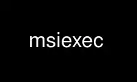 Run msiexec in OnWorks free hosting provider over Ubuntu Online, Fedora Online, Windows online emulator or MAC OS online emulator