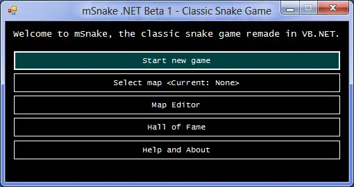 Download web tool or web app mSnake .NET to run in Windows online over Linux online