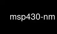Запустіть msp430-nm у постачальника безкоштовного хостингу OnWorks через Ubuntu Online, Fedora Online, онлайн-емулятор Windows або онлайн-емулятор MAC OS