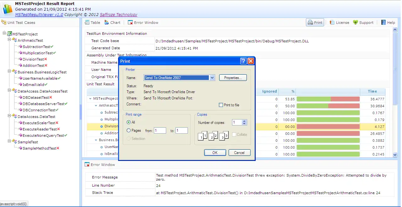 Muat turun alat web atau aplikasi web MSTest TRX ke HTML Viewer