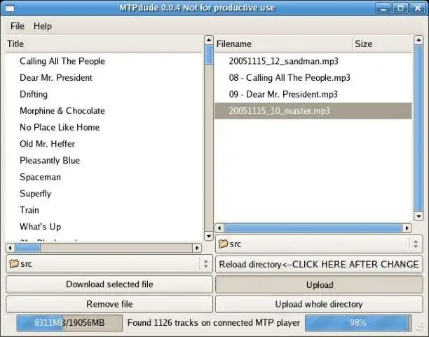 Download web tool or web app MTPdude