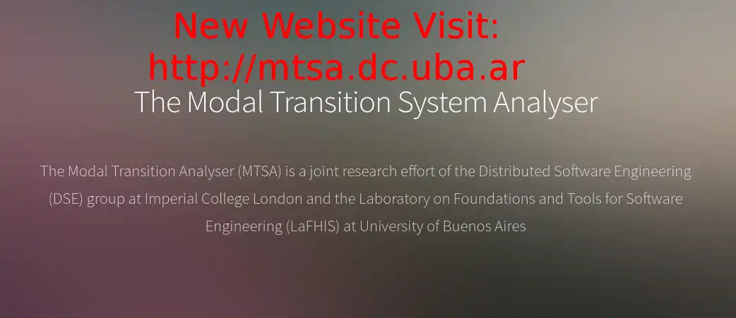 Download web tool or web app MTSA