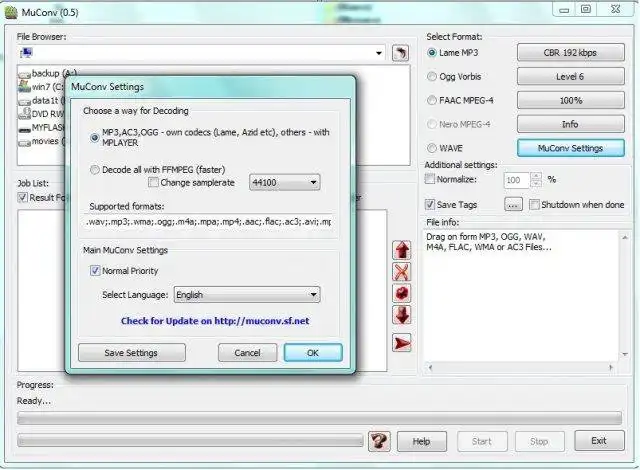 Download web tool or web app muconv