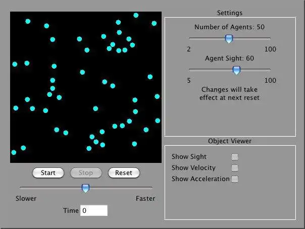 Linux üzerinden çevrimiçi olarak Windows'ta çalıştırmak için web aracını veya web uygulamasını indirin Multiagent Simulator Applet