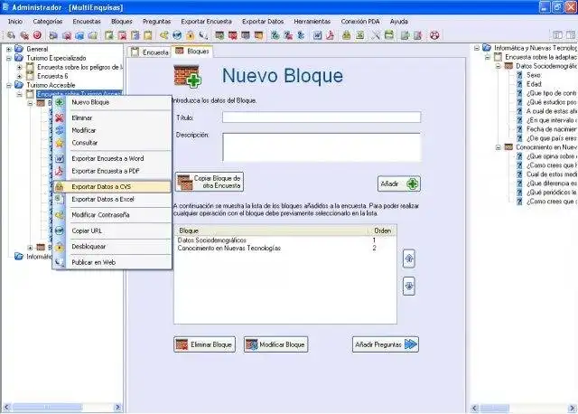 Download web tool or web app MultiEnquisas