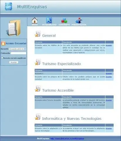 Download web tool or web app MultiEnquisas