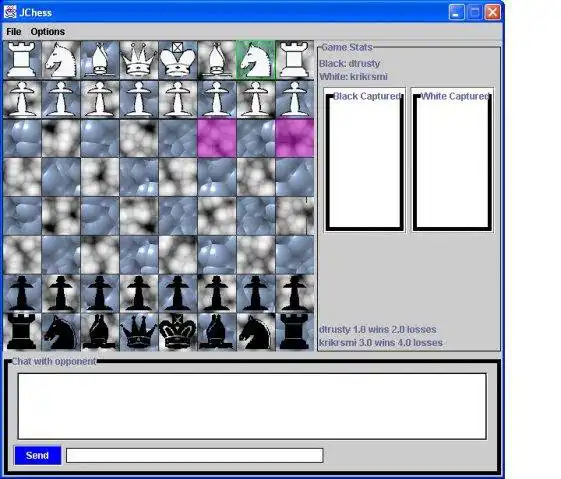 Téléchargez un outil Web ou une application Web Multiplayer Chess w/ Move Help pour l'exécuter sous Windows en ligne sur Linux en ligne.