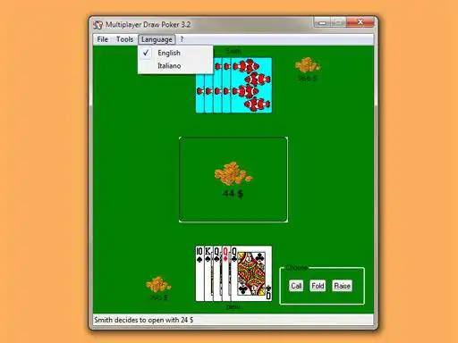 Baixe a ferramenta da web ou o aplicativo da web Multiplayer Draw Poker para rodar no Windows online no Linux online
