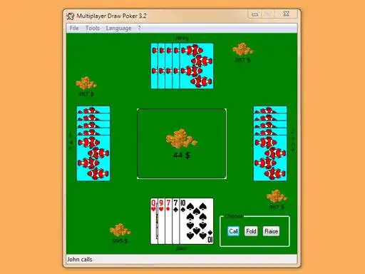 Download de webtool of webapp Multiplayer Draw Poker om in Windows online via Linux online te draaien