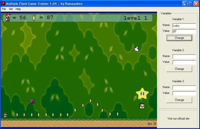 Download web tool or web app Multiple Flash Game Trainer