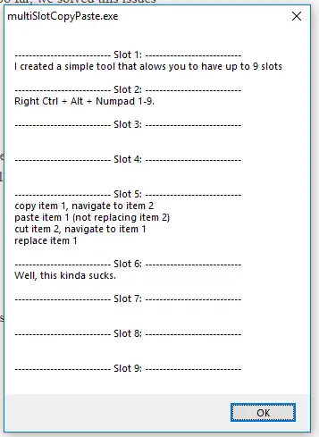 Download web tool or web app Multi-slot Copy Paste