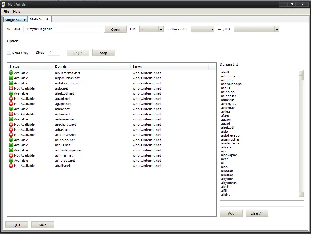 Download web tool or web app Multi Whois