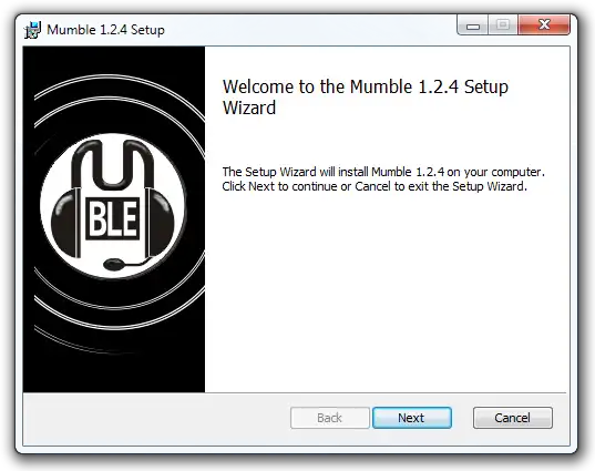 웹 도구 또는 웹 앱 Mumble을 다운로드하여 온라인에서 Linux를 통해 Windows에서 실행
