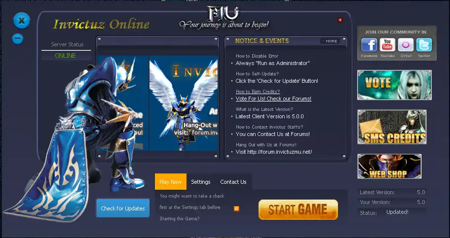 Unduh alat web atau aplikasi web MuOnline Advanced Launchers