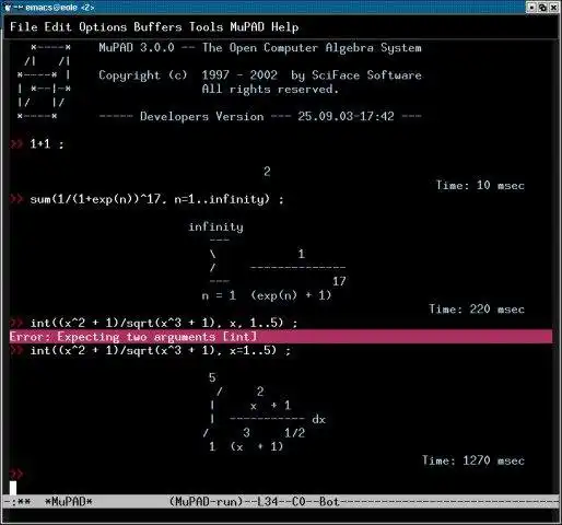 Download web tool or web app MuPAD mode and tools for emacs to run in Windows online over Linux online