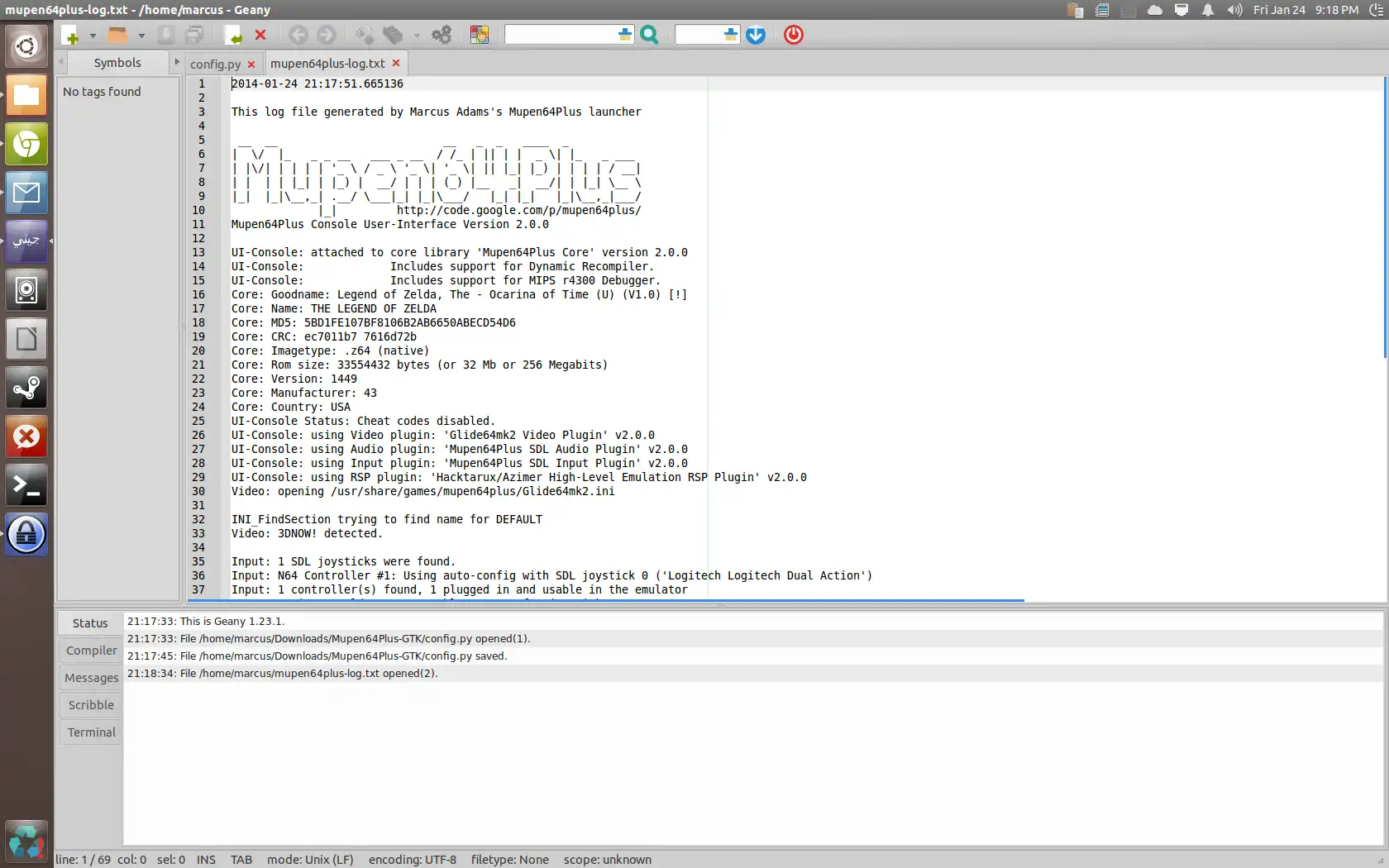 Baixe a ferramenta web ou o aplicativo web Mupen64Plus-PyTK para rodar no Linux online