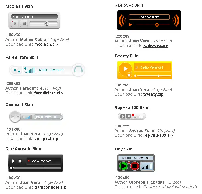 قم بتنزيل أداة الويب أو تطبيق الويب Muses Radio Player