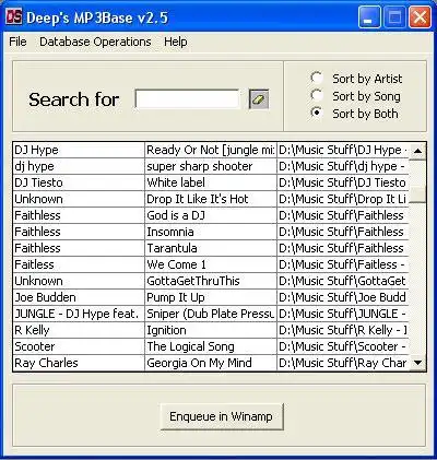 Download web tool or web app Music Database to run in Windows online over Linux online