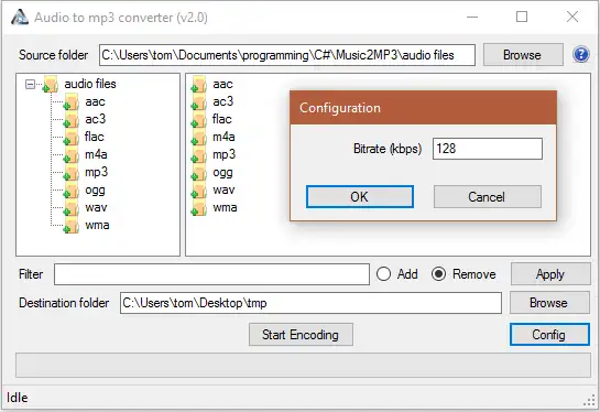 Download web tool or web app Music to mp3 converter